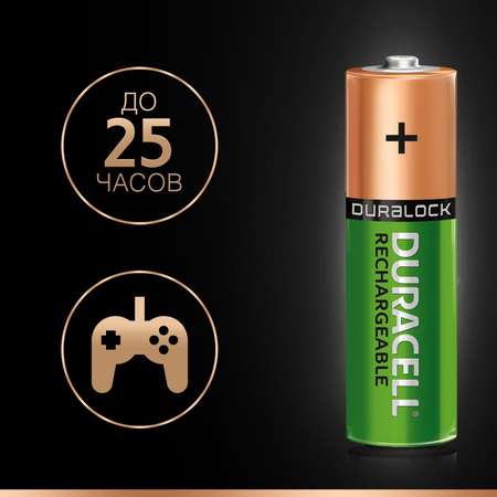 Аккумуляторы Duracell Turbo Ni-MH AA HR06 2400mAh 2шт DRC-81472342