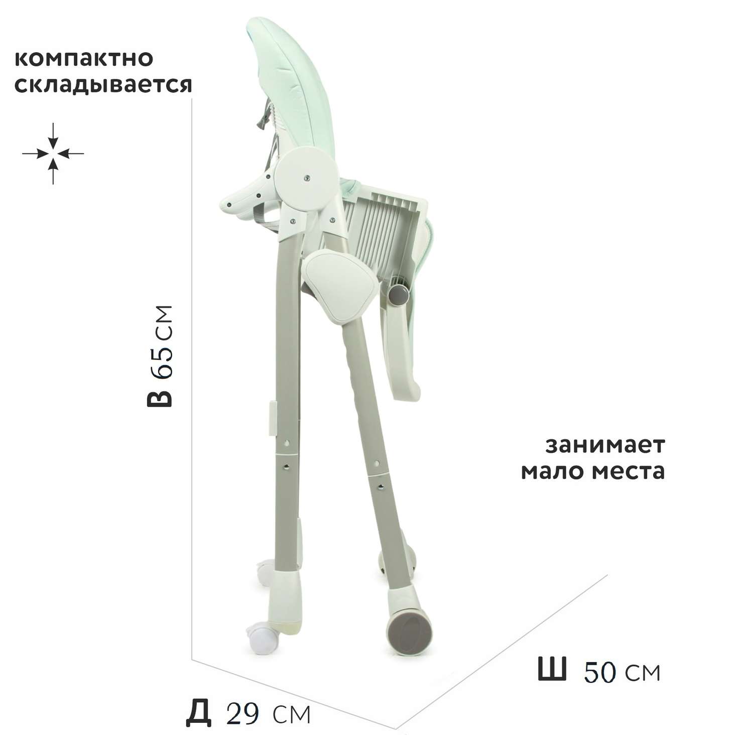 Стульчик для кормления Babyton Multiset Mint классический - фото 5