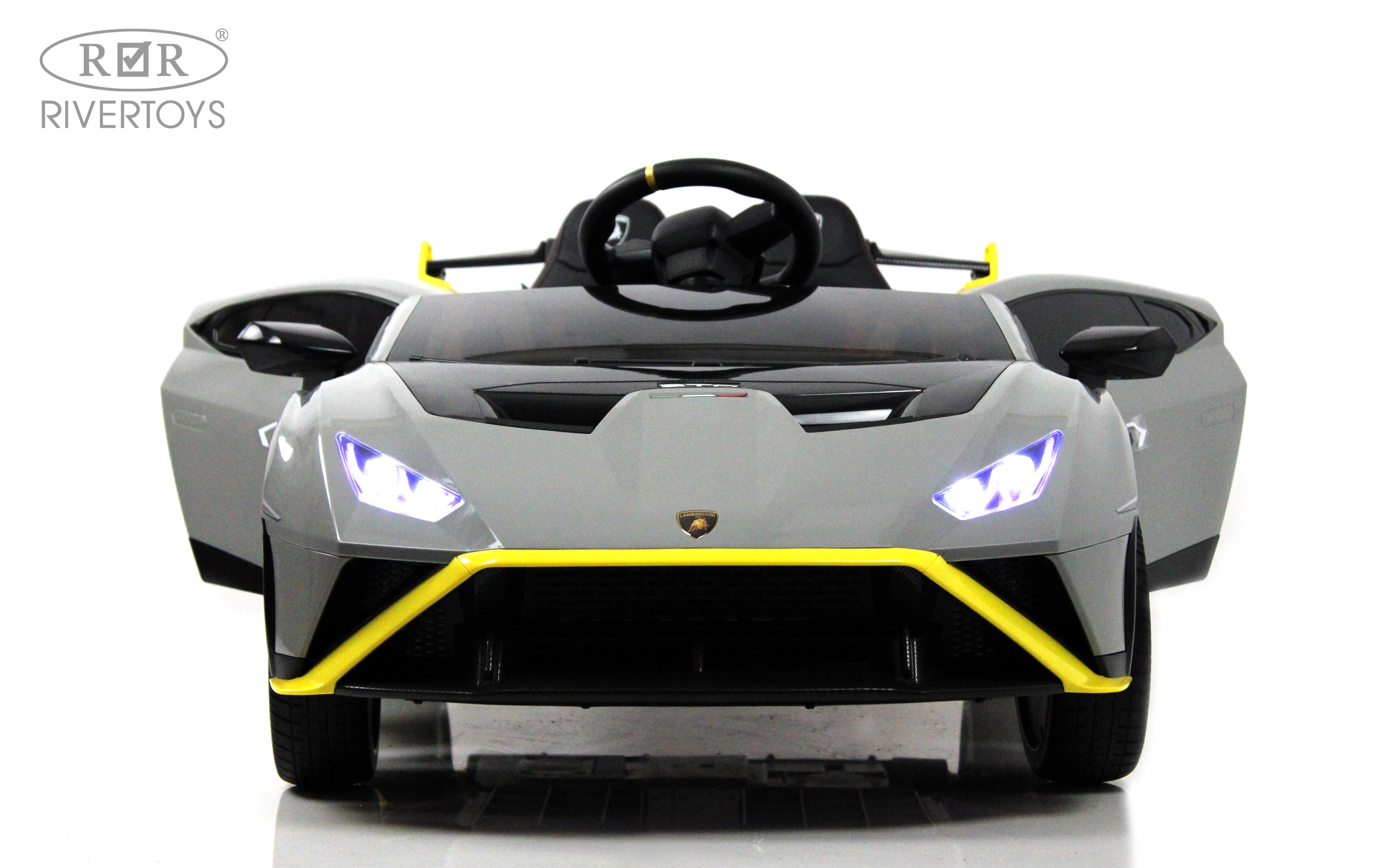 Электромобиль RIVERTOYS Lamborghini E888EE-GRAY С пультом ДУ - фото 8