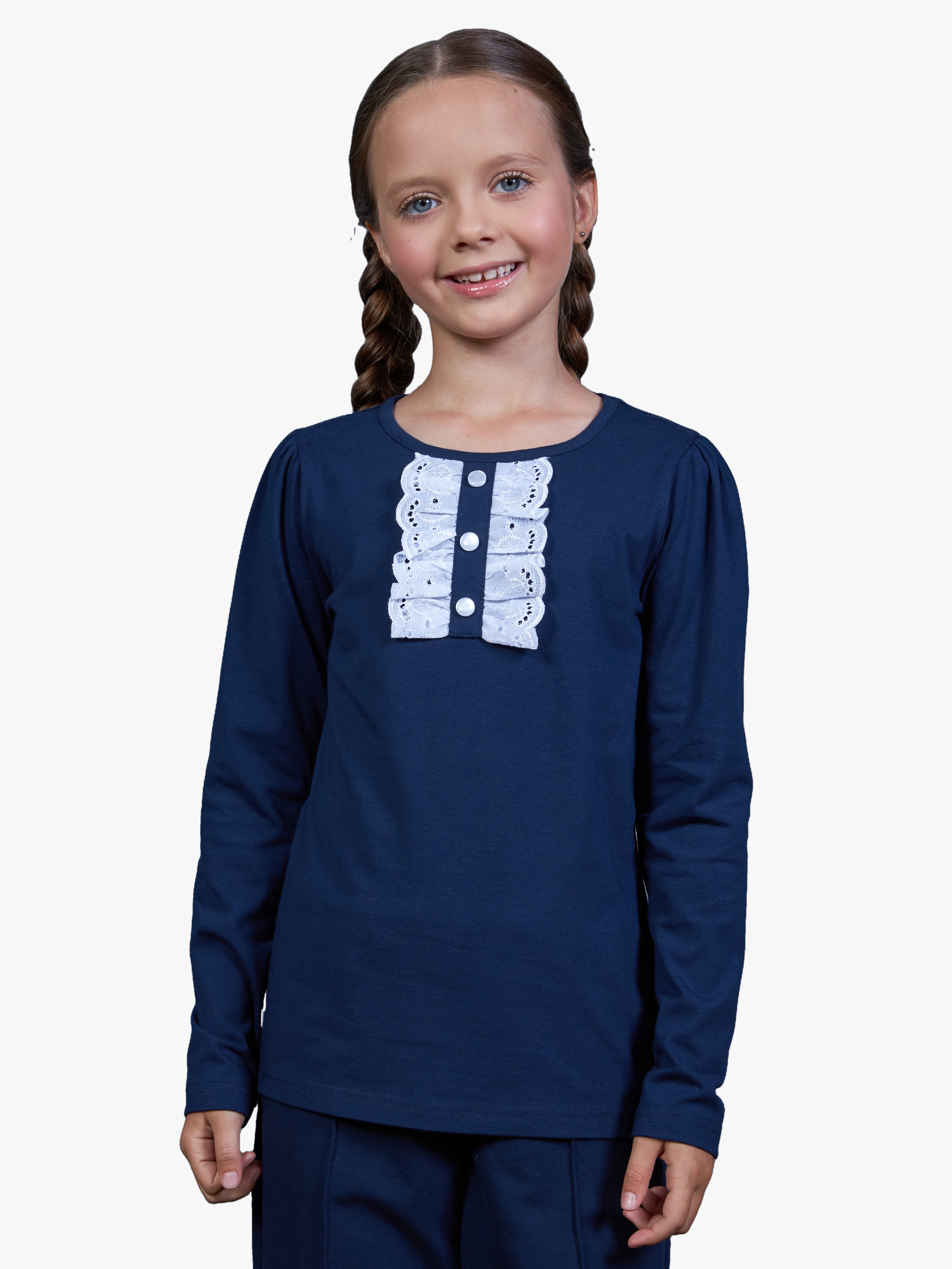 Лонгслив ME WE JG225-J111-910_Синий - фото 1