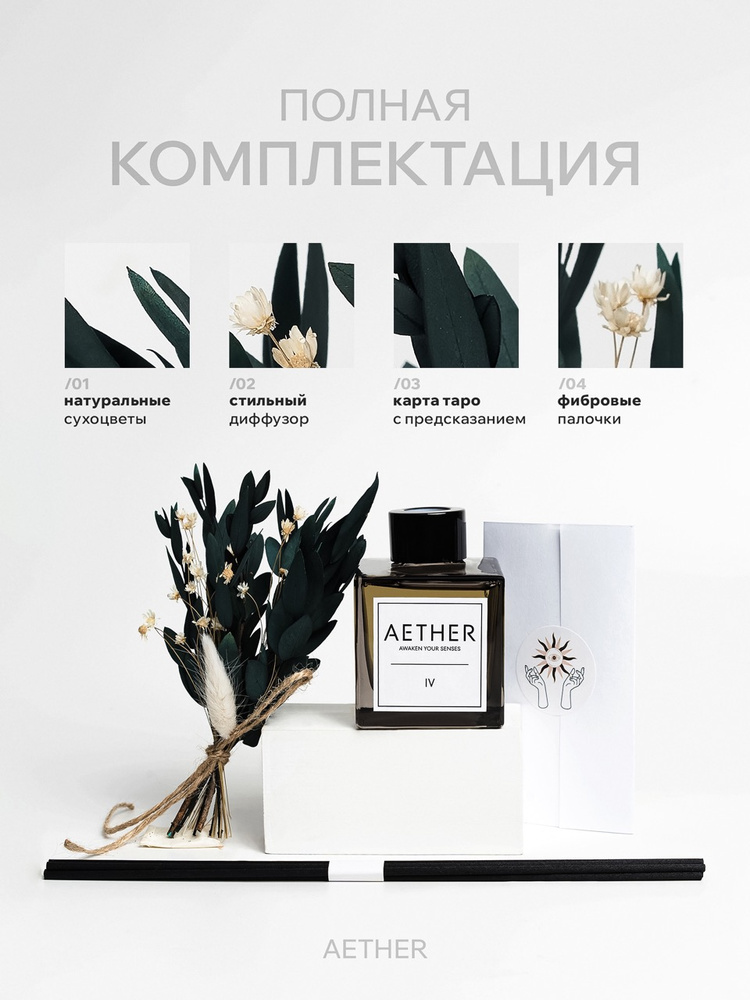 Диффузор с сухоцветами в Премиум тубусе Accents Santal - фото 3