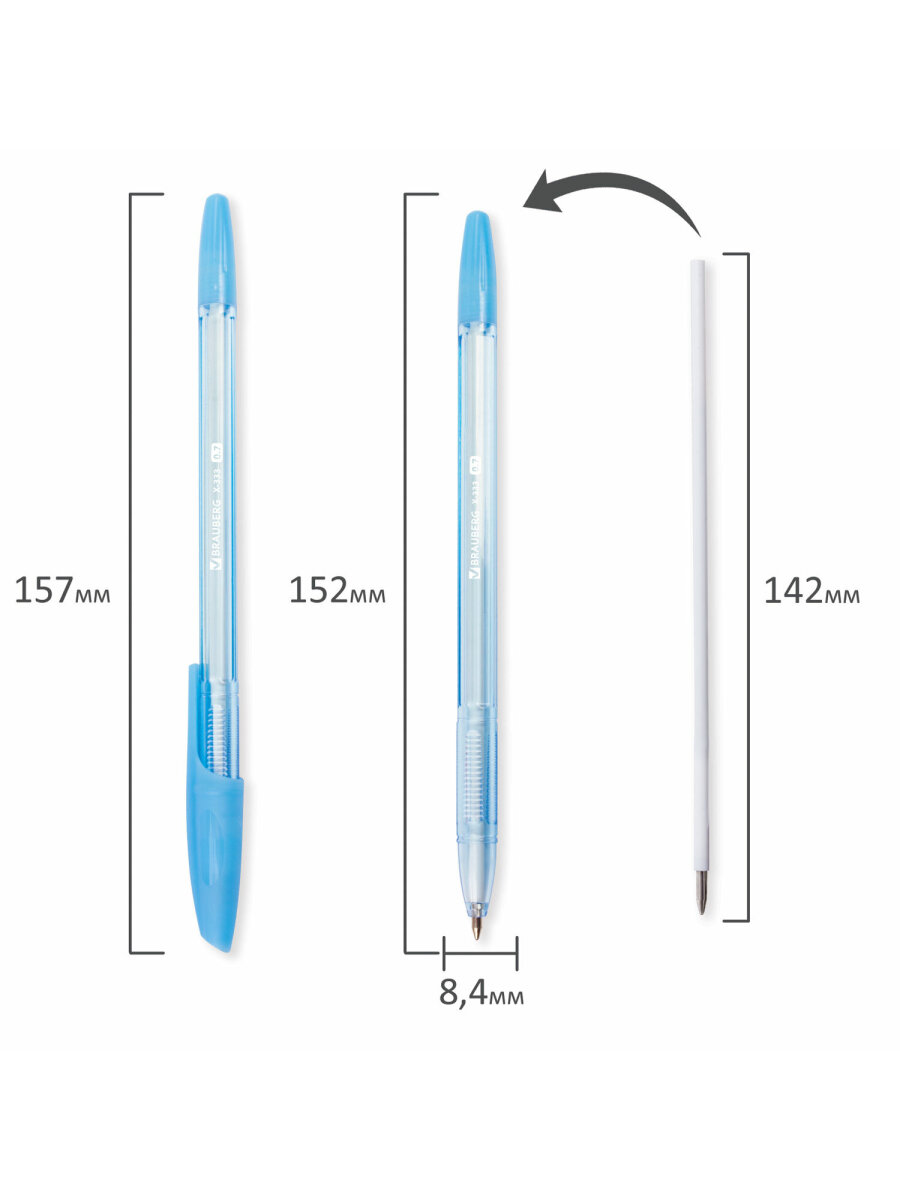 Ручка шариковая Brauberg 13 шт. - фото 11