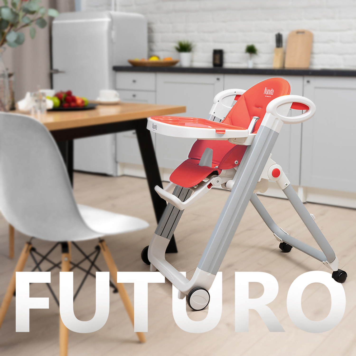 Стульчик для кормления Nuovita Futuro Bianco классический - фото 7