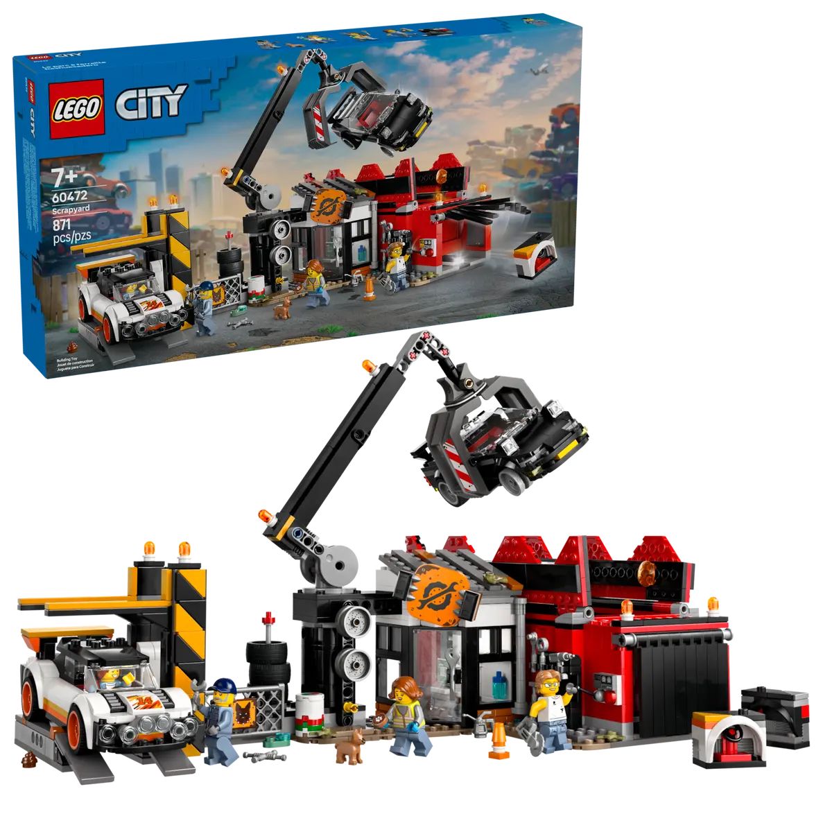 Конструктор LEGO City Свалка с машинами блочный - фото 1