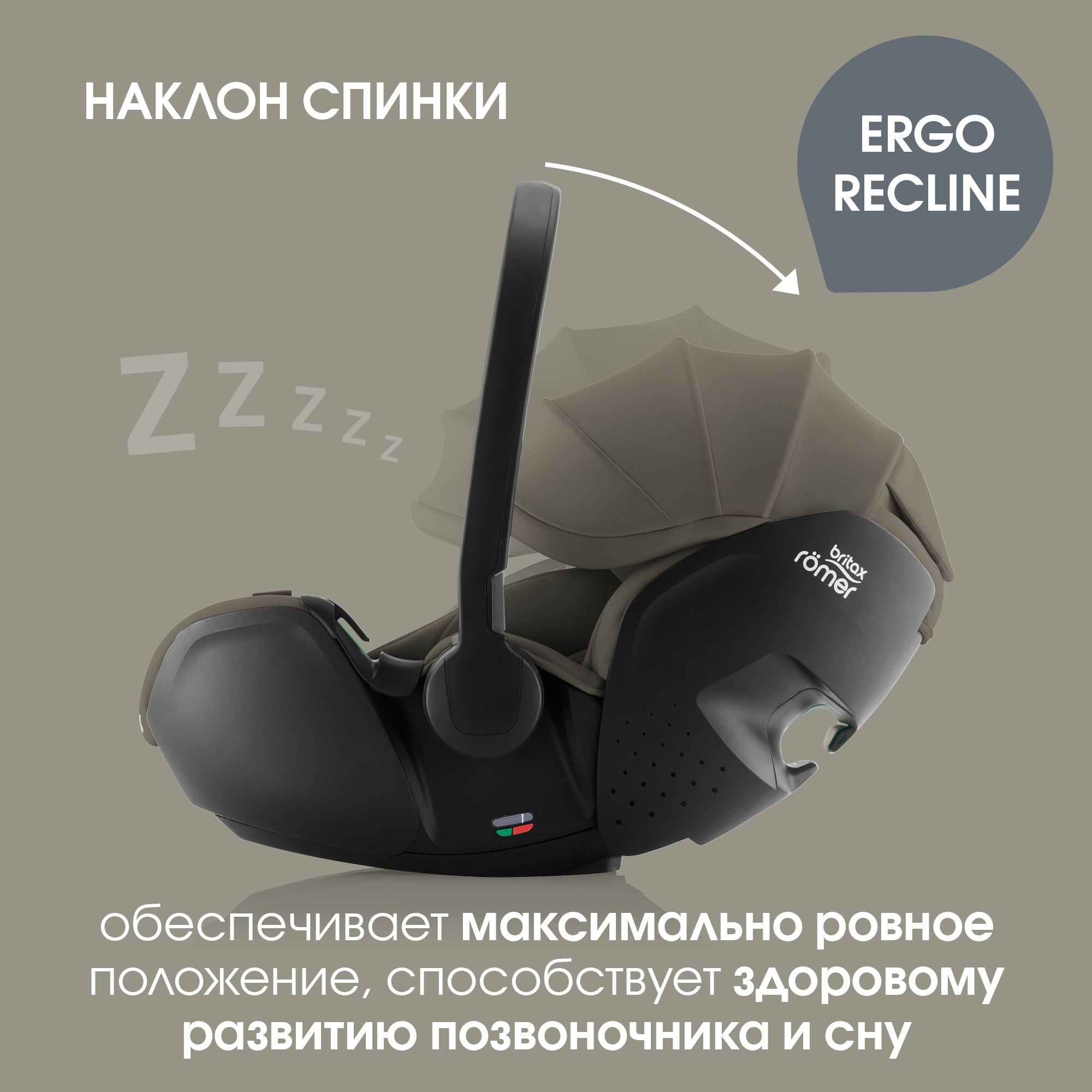 Автокресло Britax Roemer BABY-SAFE PRO LUX 0+/1 (0-18 кг) хаки - фото 7