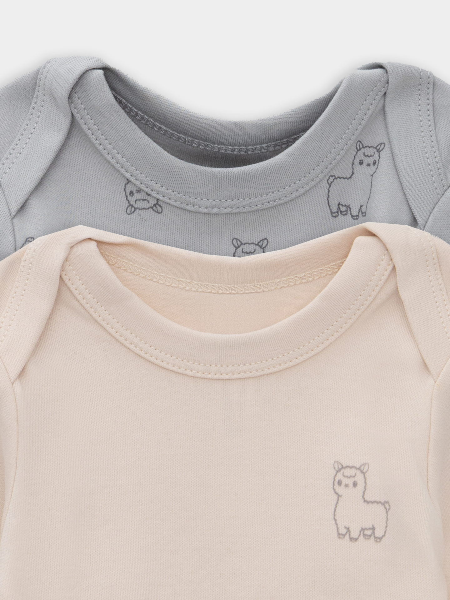 Боди 2 шт Mark Formelle (Марк Формэль) 13016-2/альпаки на сером +пудровый - фото 6