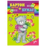 Цветная бумага Prof-Press 10 лист.