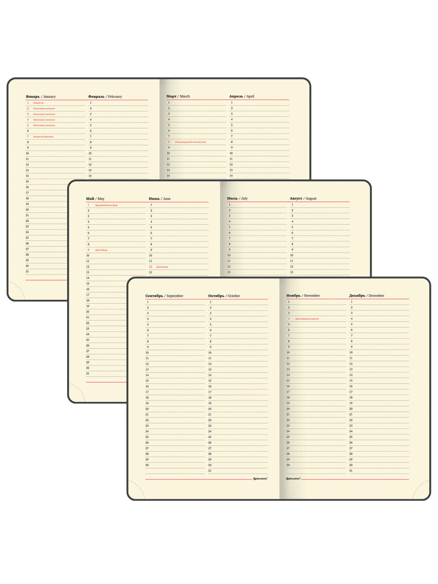 Ежедневник Brauberg 136 лист. - фото 9