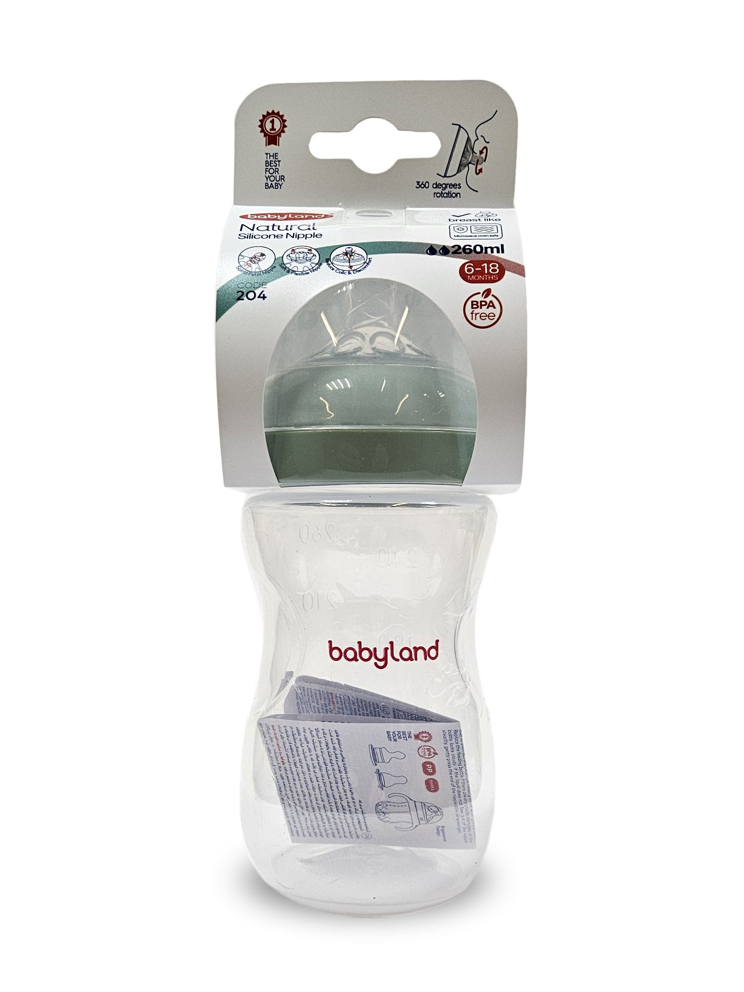 Бутылочка Baby Land Natural 260 мл - фото 5