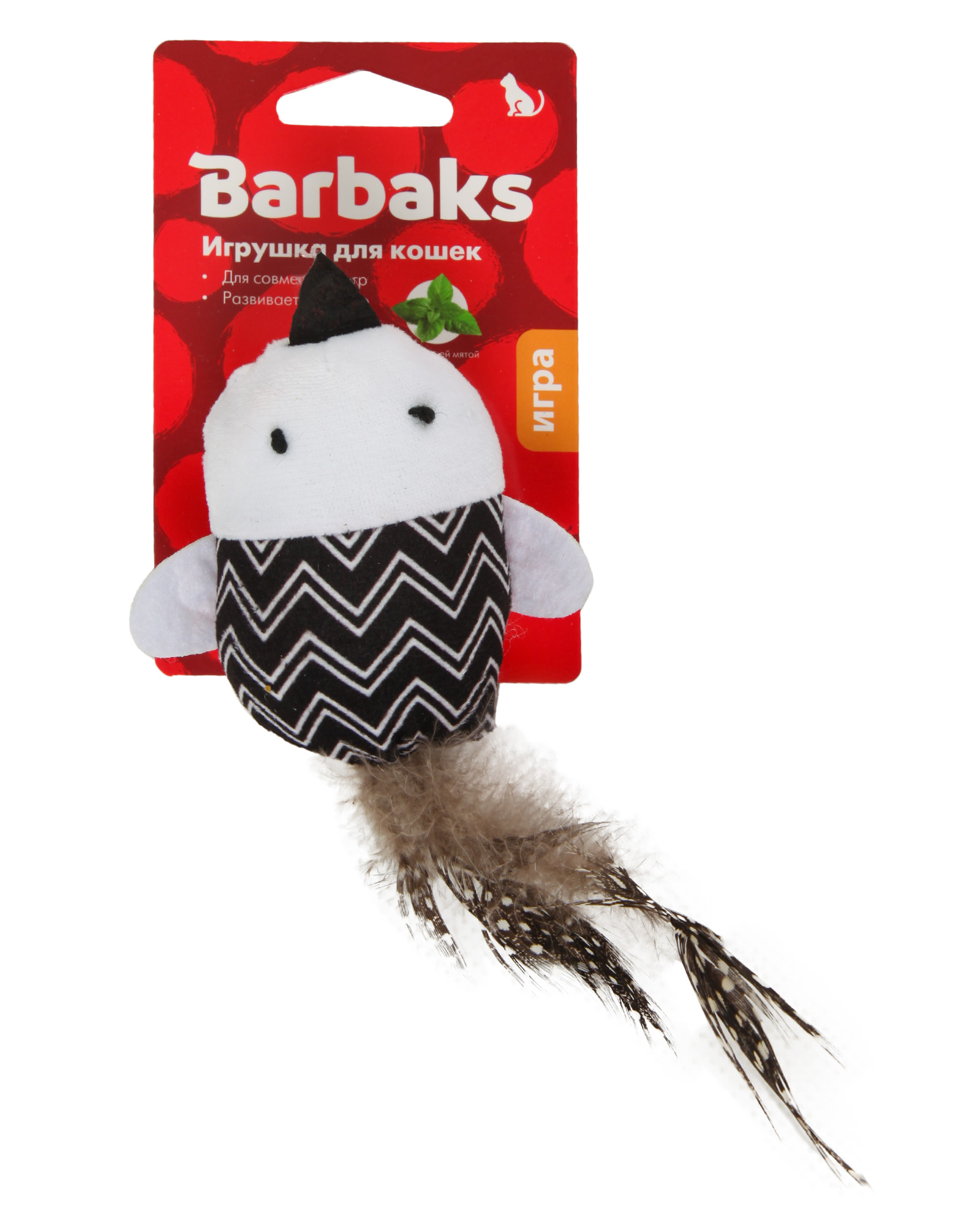 Игрушка для кошек Barbaks Птенчик Черноклюв - фото 6