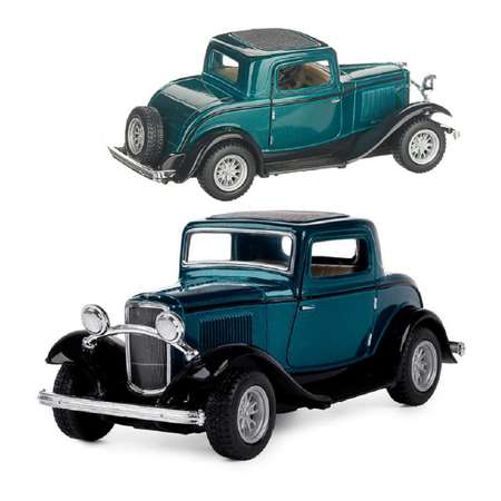 Автомобиль KINSMART Ford Window Coupe 1932 г зеленая 1:34