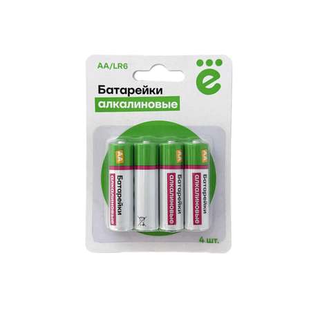 Батарейки ё алкалиновые АА 4шт