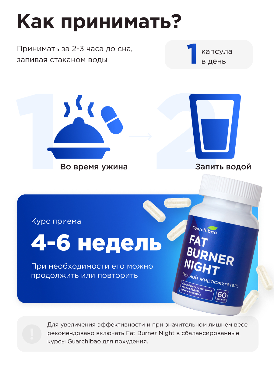 Ночной Guarchibao Fat burner - фото 8
