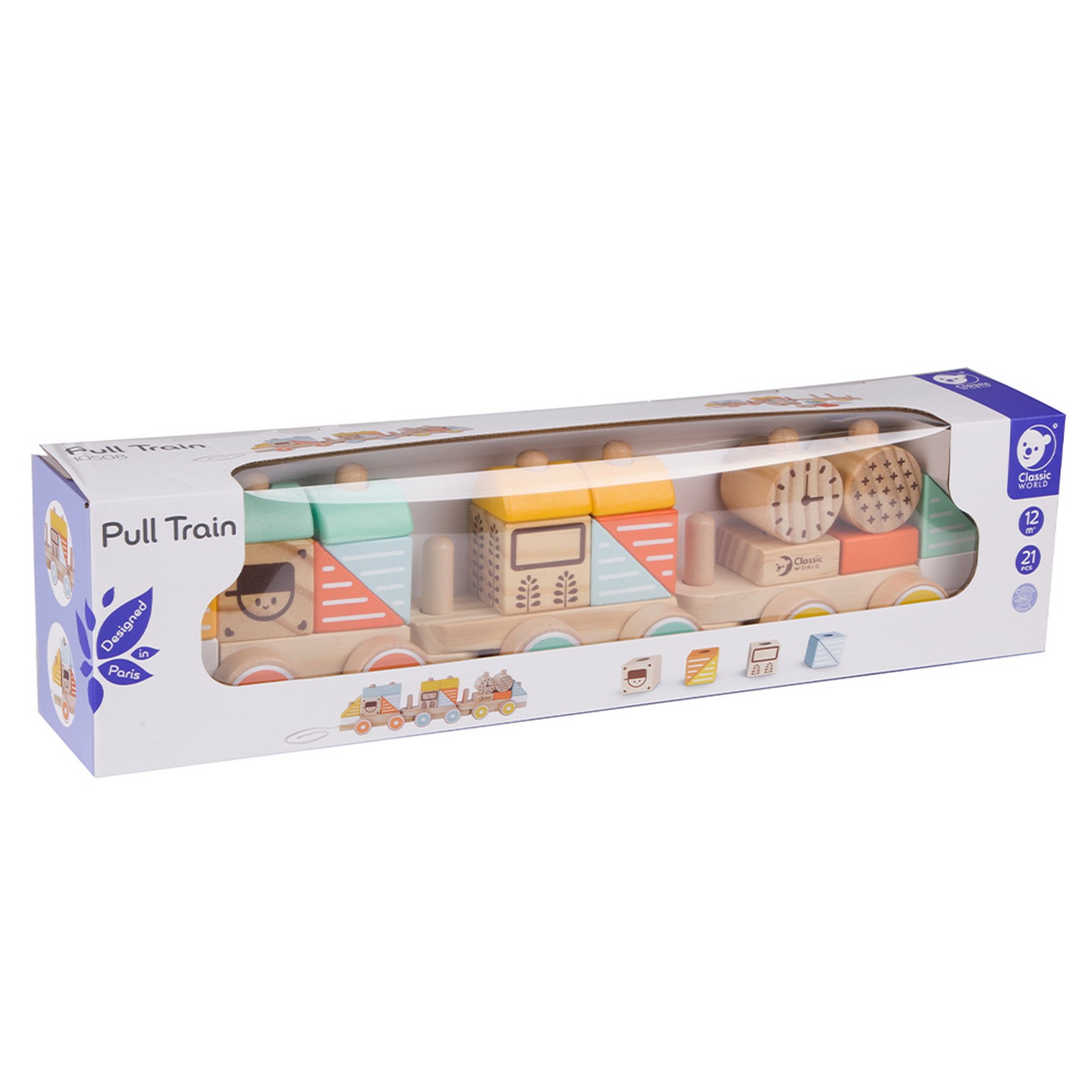 Игрушка Classic World каталка Поезд - фото 4