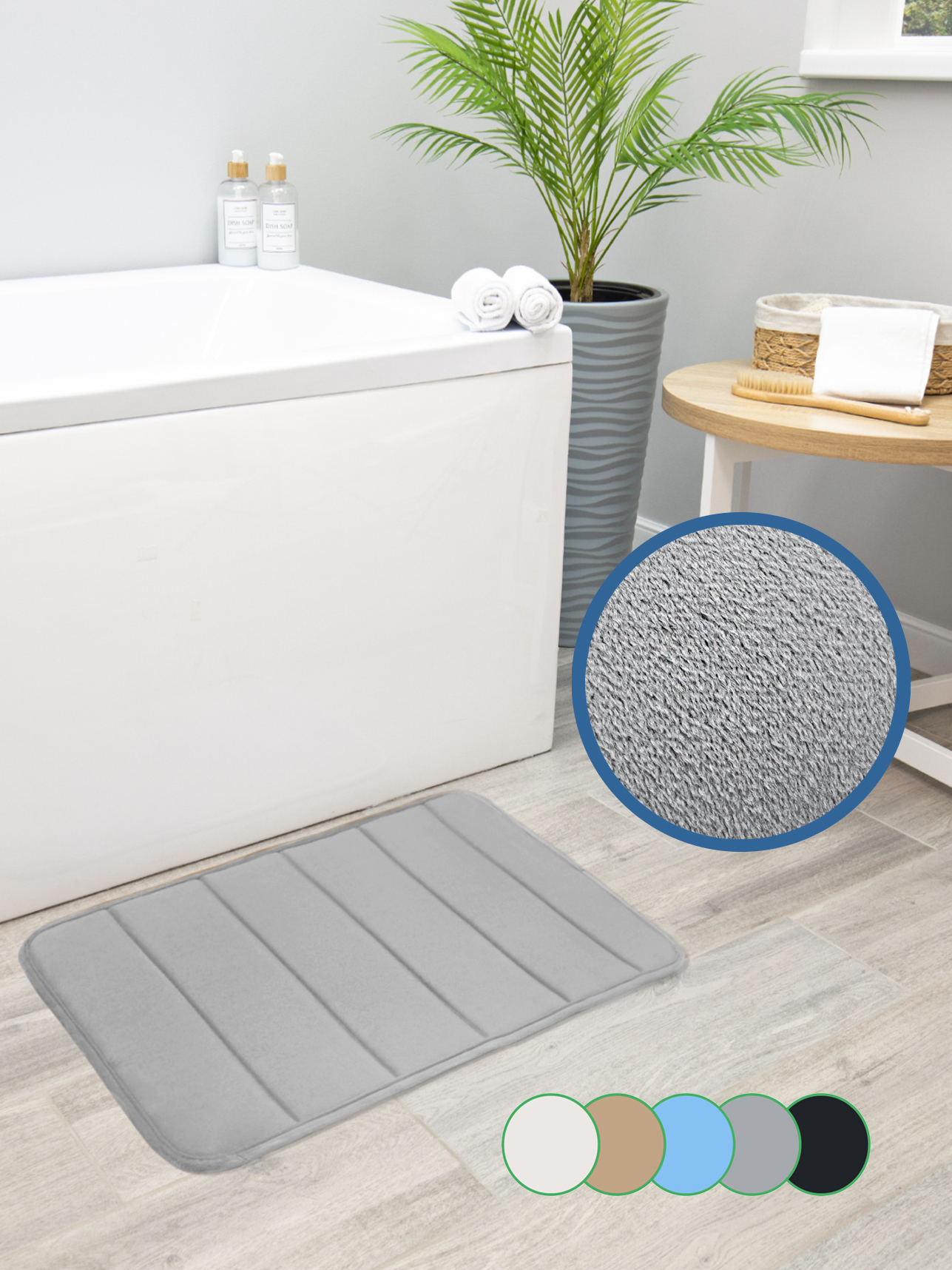 Коврик для ванной VILINA Велюр 40 x 60 см 1 шт. - фото 8