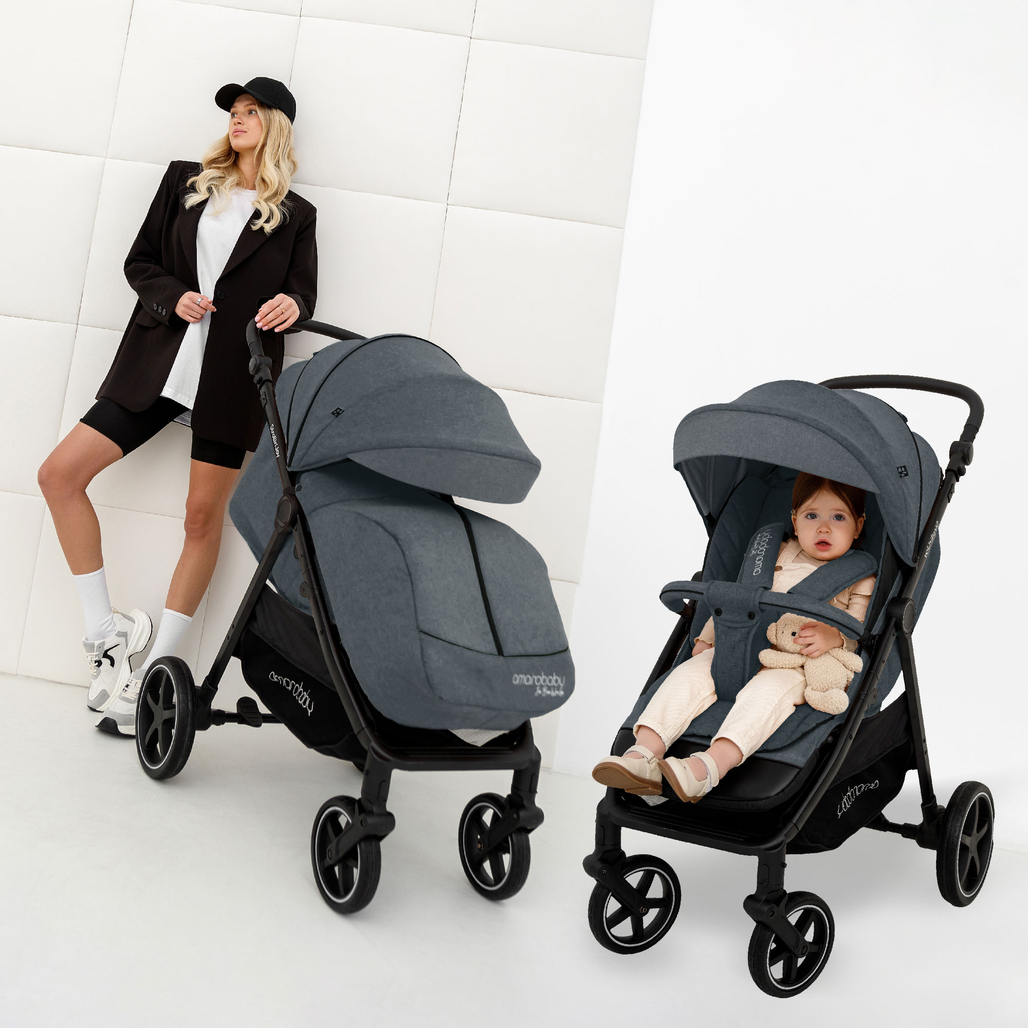 Коляска прогулочная Amarobaby Strollin Joy - фото 29