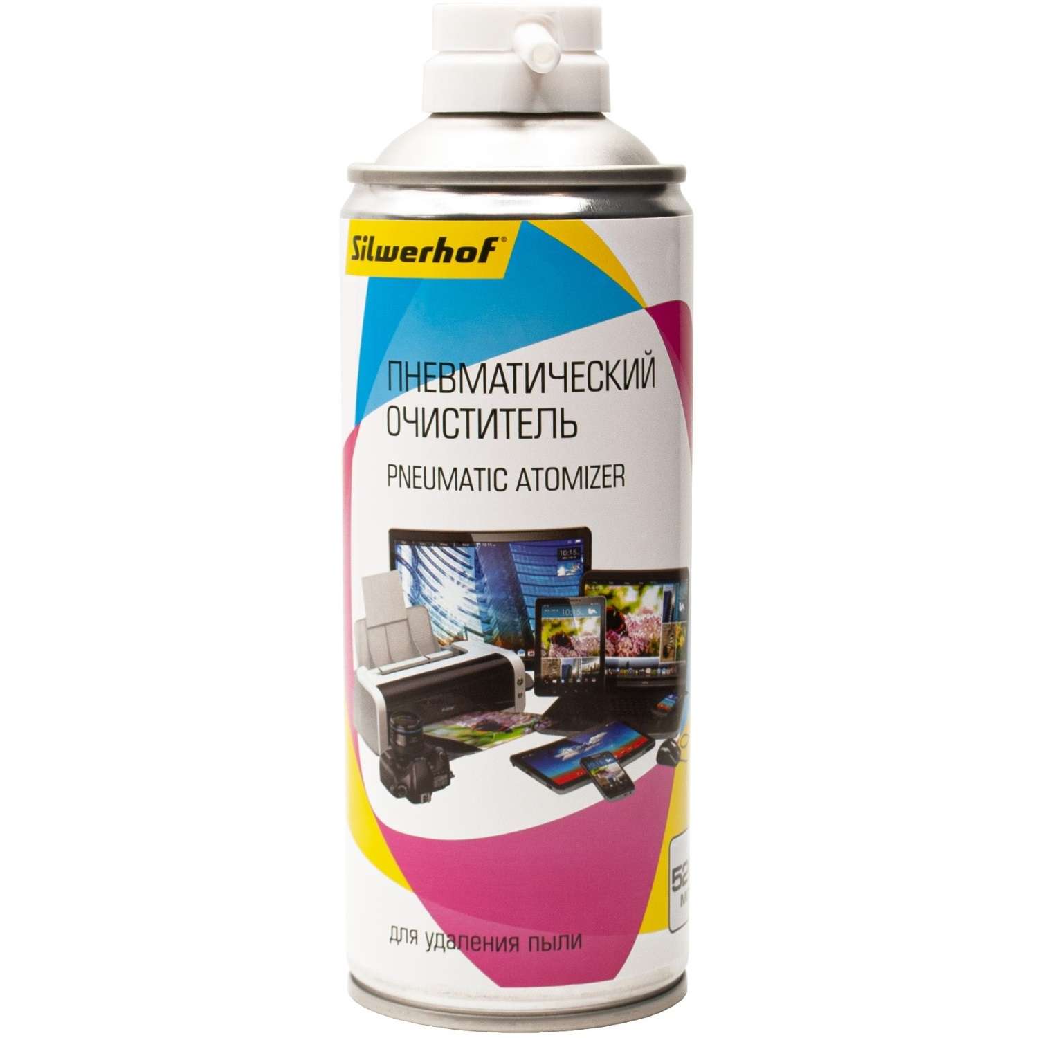 Чистящее средство Silwerhof пневматическое от пыли 520 мл для компьютерной техники - фото 1