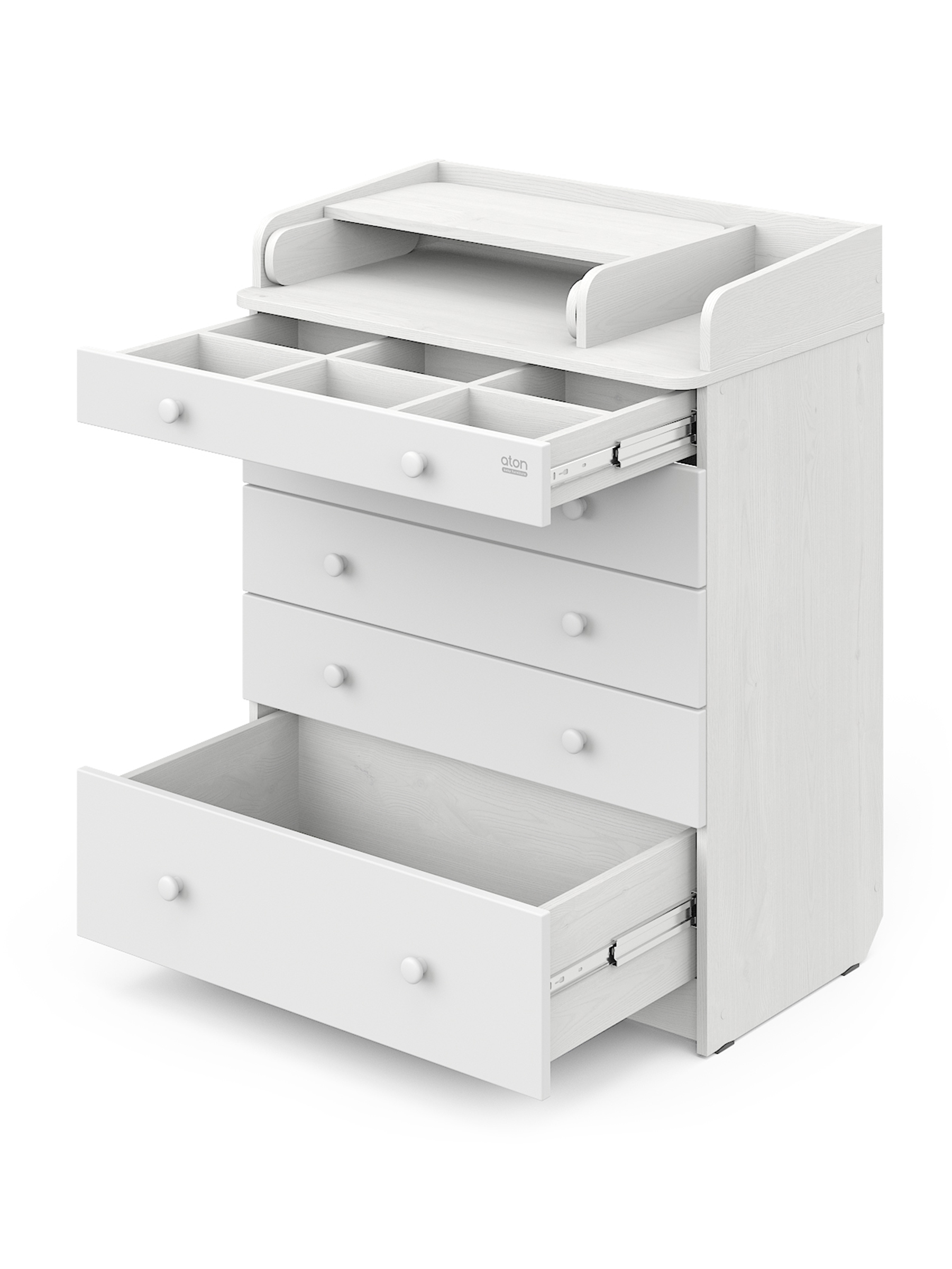 Комод пеленальный Aton Maks ясень тронхейм-белый - фото 2