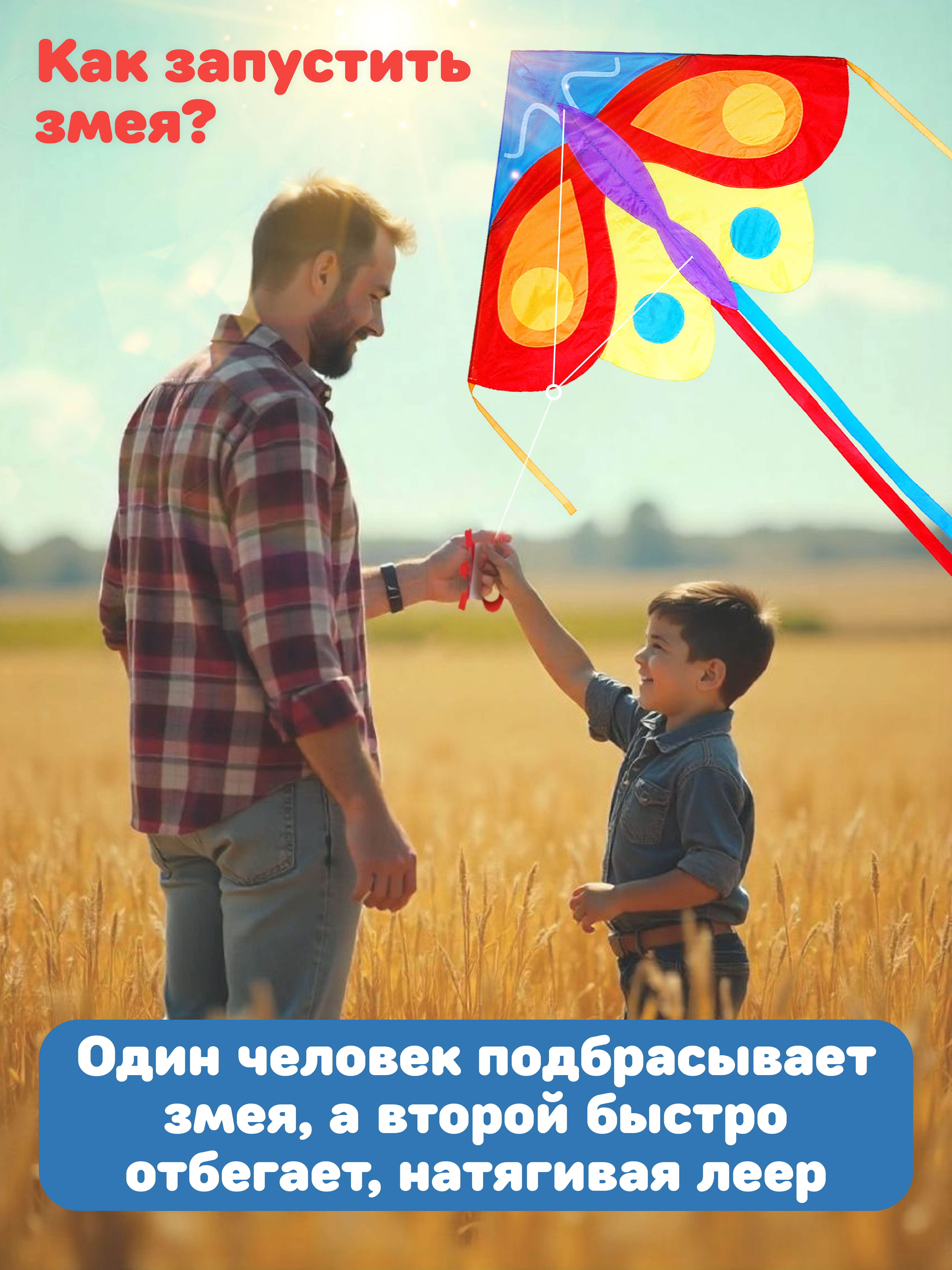 Воздушный змей X-Match для детей большой 140х105 см - фото 5