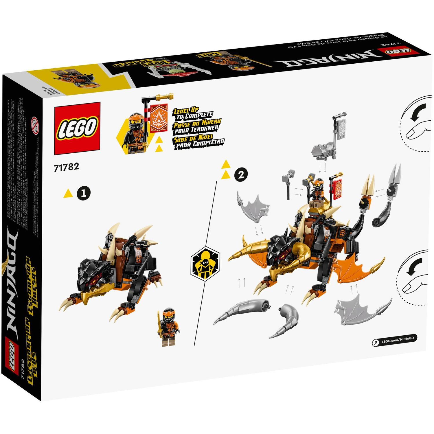 Конструктор LEGO NINJAGO Земляной дракон Коула Ниндзяго 285 дет. - фото 6