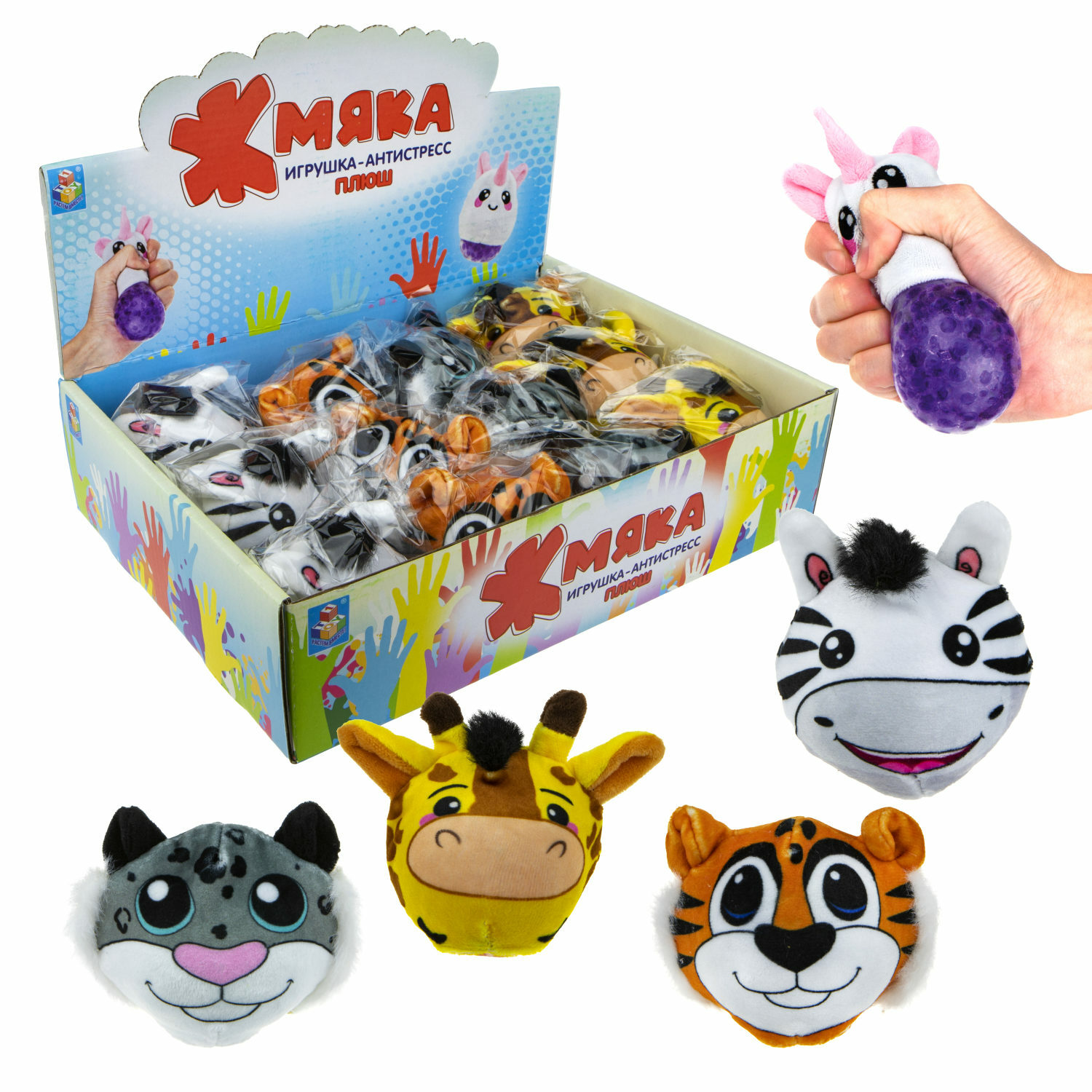 Игрушка-антистресс 1TOY Зебра - фото 3