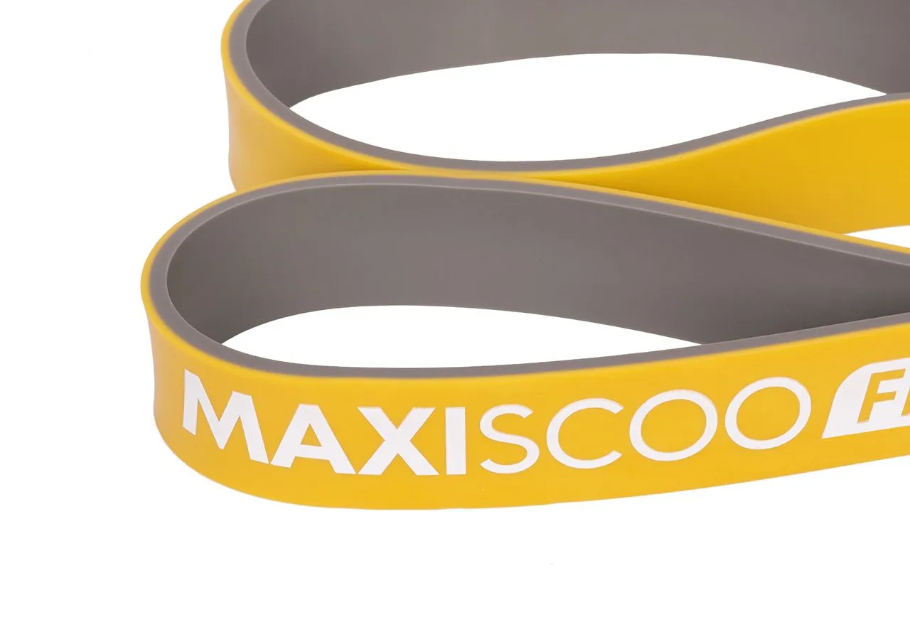Эспандер ленточный MAXISCOO FIT 30–45 кг, серо-желтый - фото 4