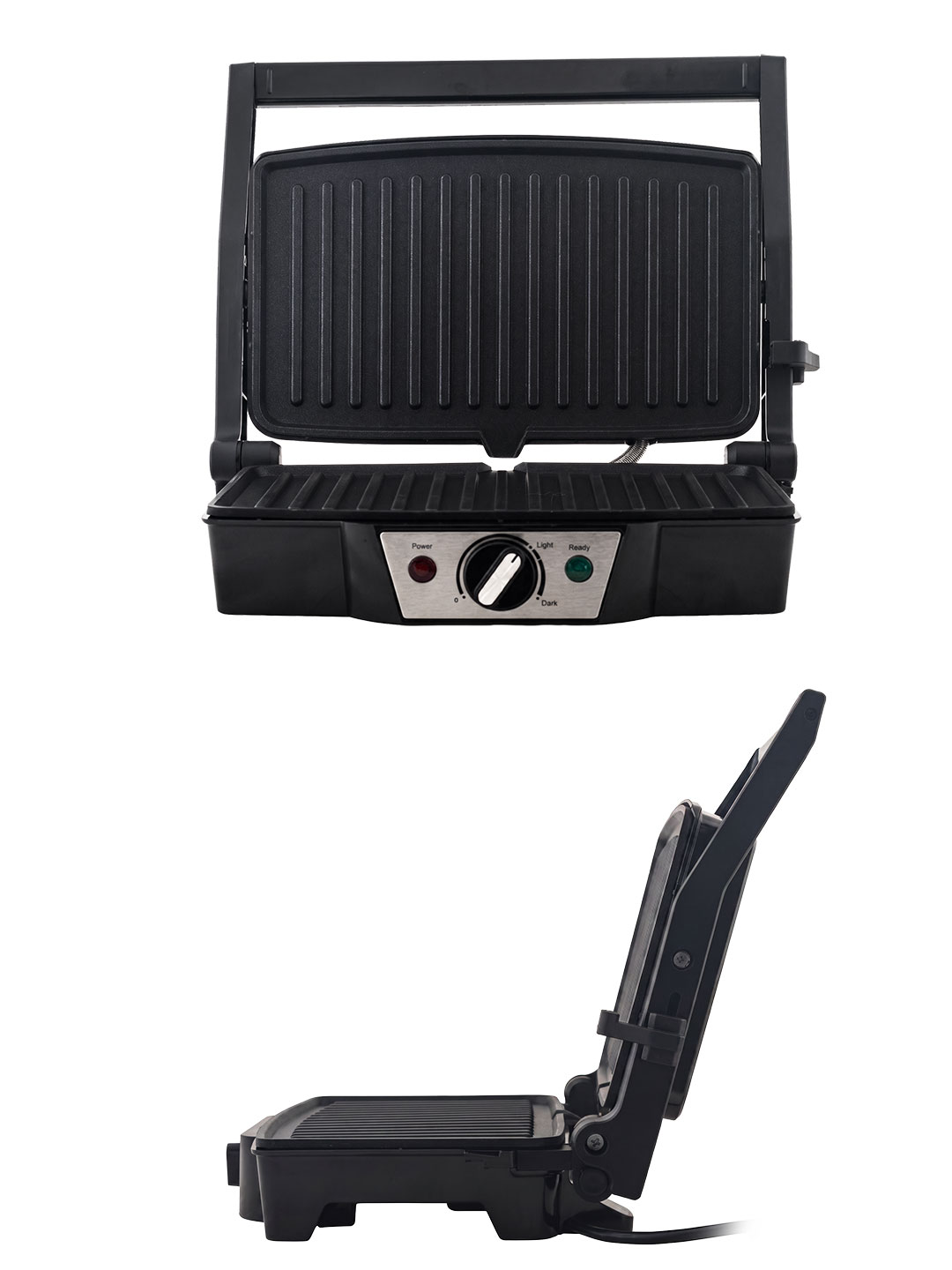 Электрический пресс гриль ENDEVER Grillmaster-120 2000 Вт 210°C антипригарный серебристо-черный - фото 9