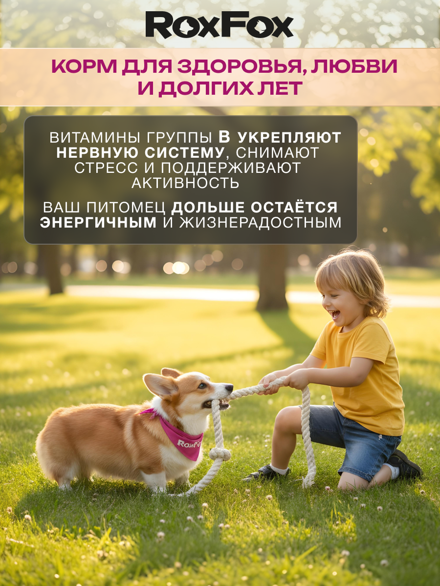 Корм для собак с ягненком RoxFox premium - фото 7