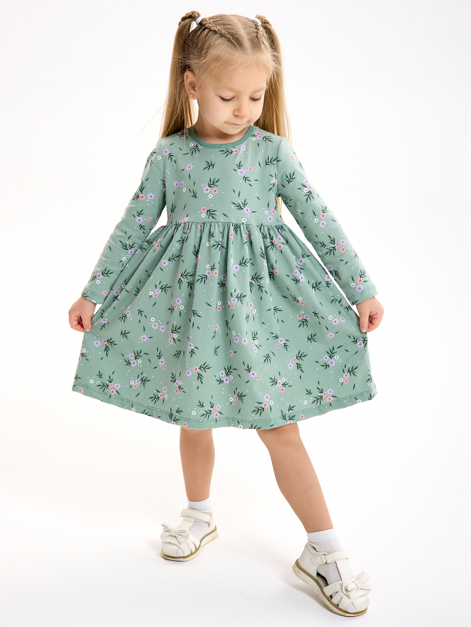 Платье LEVAKIDS платье для девочки_сказочные цветы - фото 2