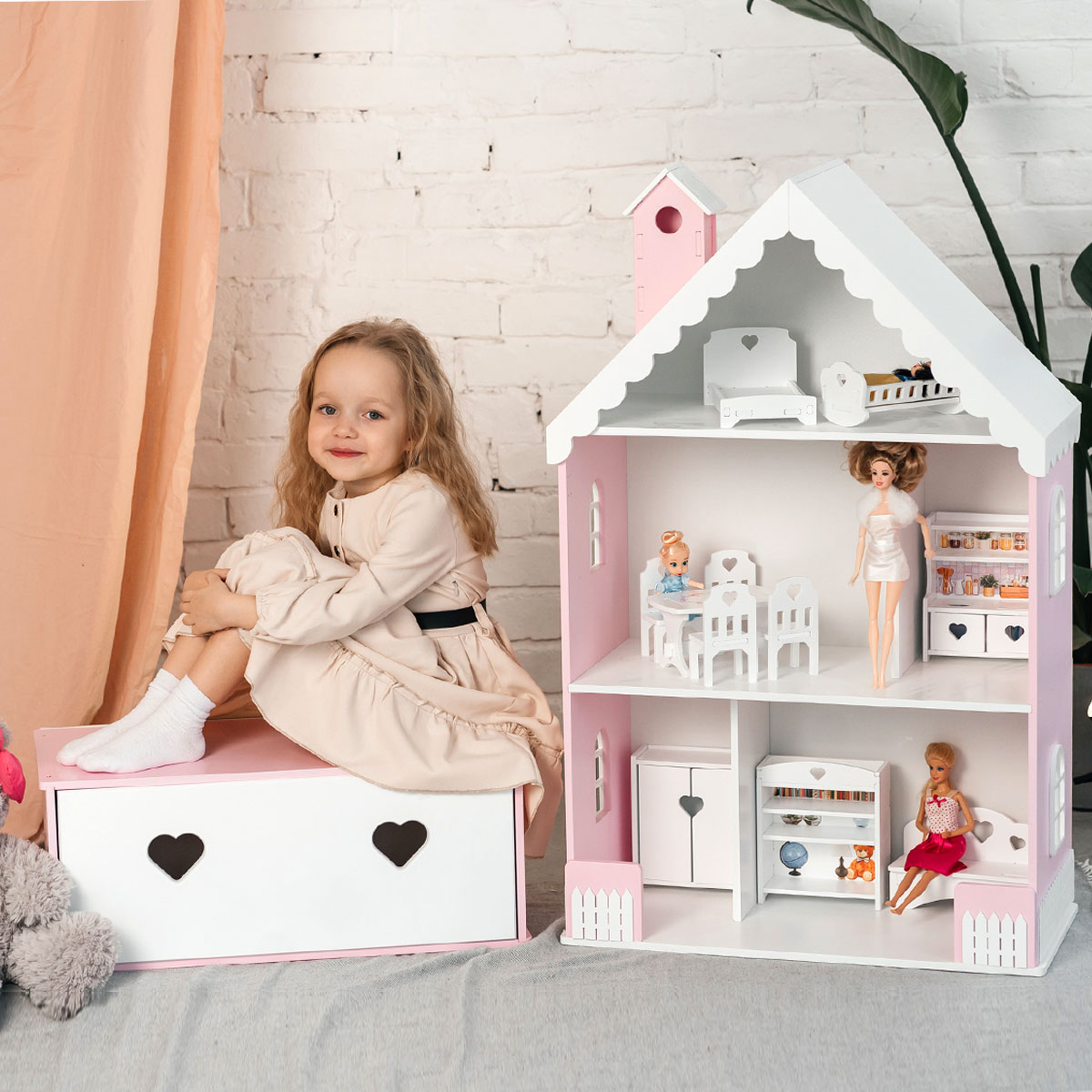 Домик для кукол Pema kids ЛуизаРозБел - фото 2