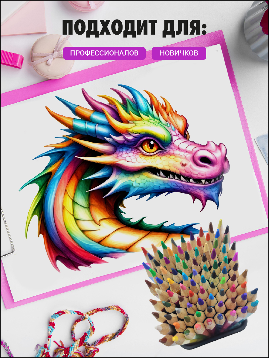 Карандаши цветные AXLER 100 шт. - фото 10