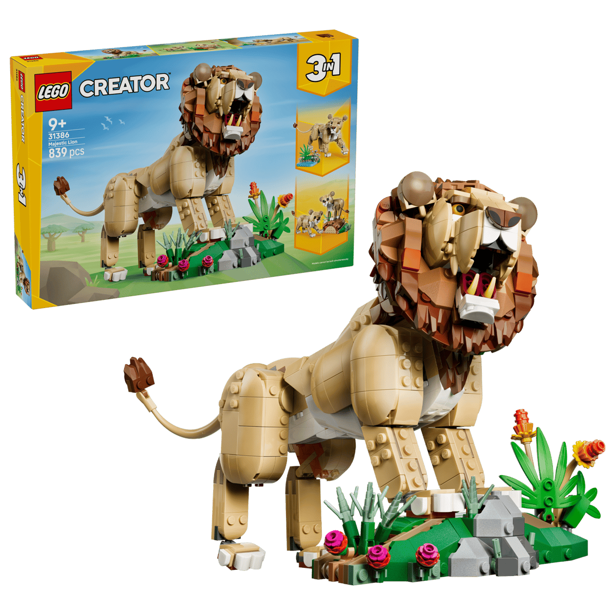 Конструктор LEGO Creator Величественный лев 839 дет. - фото 1
