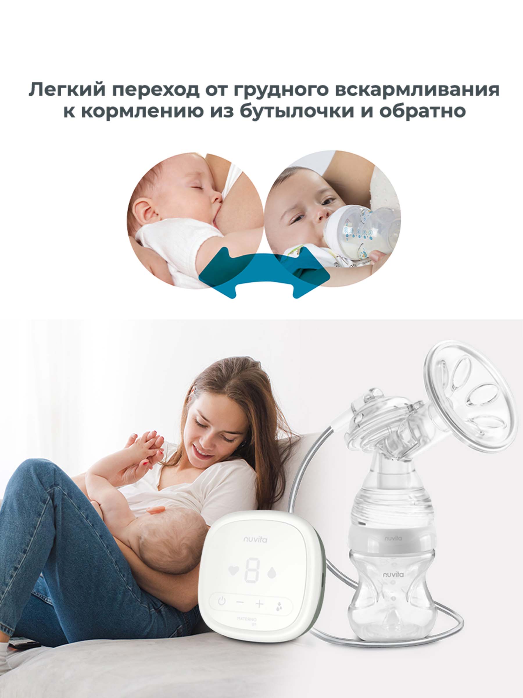 Молокоотсос электрический Nuvita Materno Go - фото 4