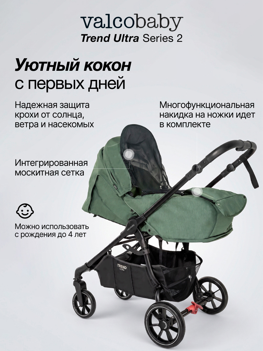 Коляска прогулочная Valco baby Trend Ultra серия 2 зеленый - фото 10