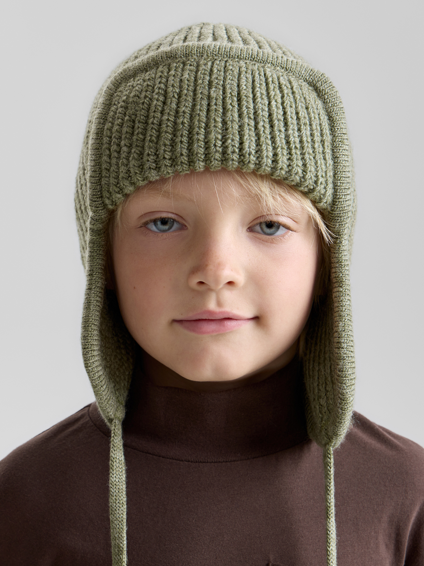 Шапка-ушанка Happy Baby 88537-0_green - фото 1