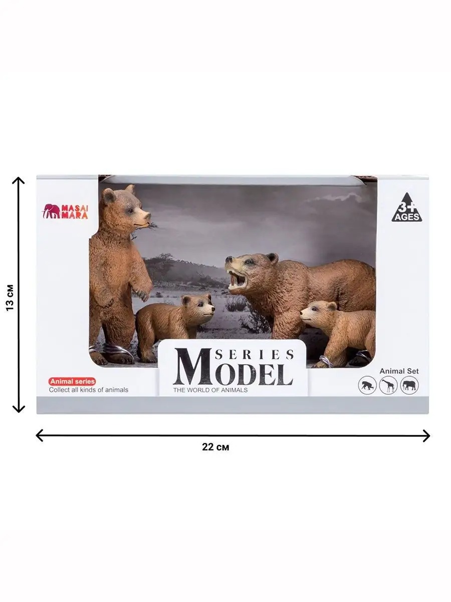 Игровой набор Masai Mara Семья медведей - фото 9