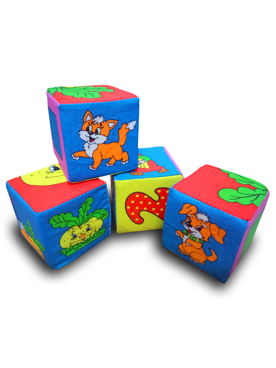 Игрушка Учитель кубики 4 шт - фото 3