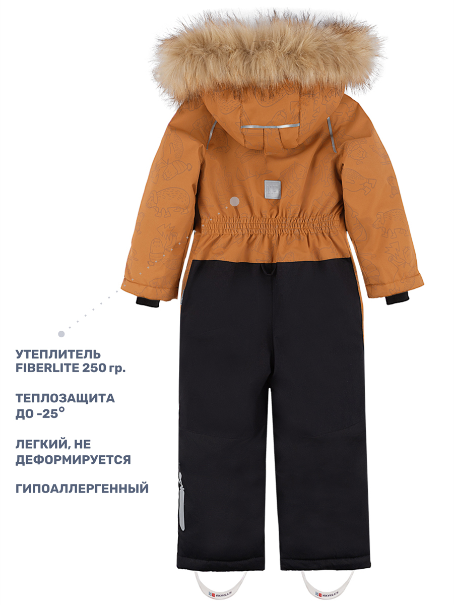 Комбинезон NIKASTYLE 8з1924 кэмел/черный - фото 4