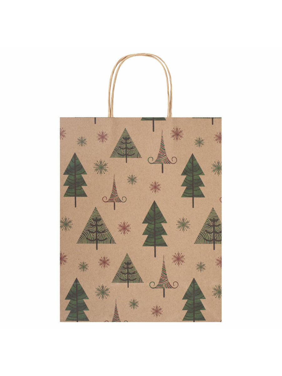 Подарочный пакет Золотая сказка новогодний для упаковки подарков - фото 3