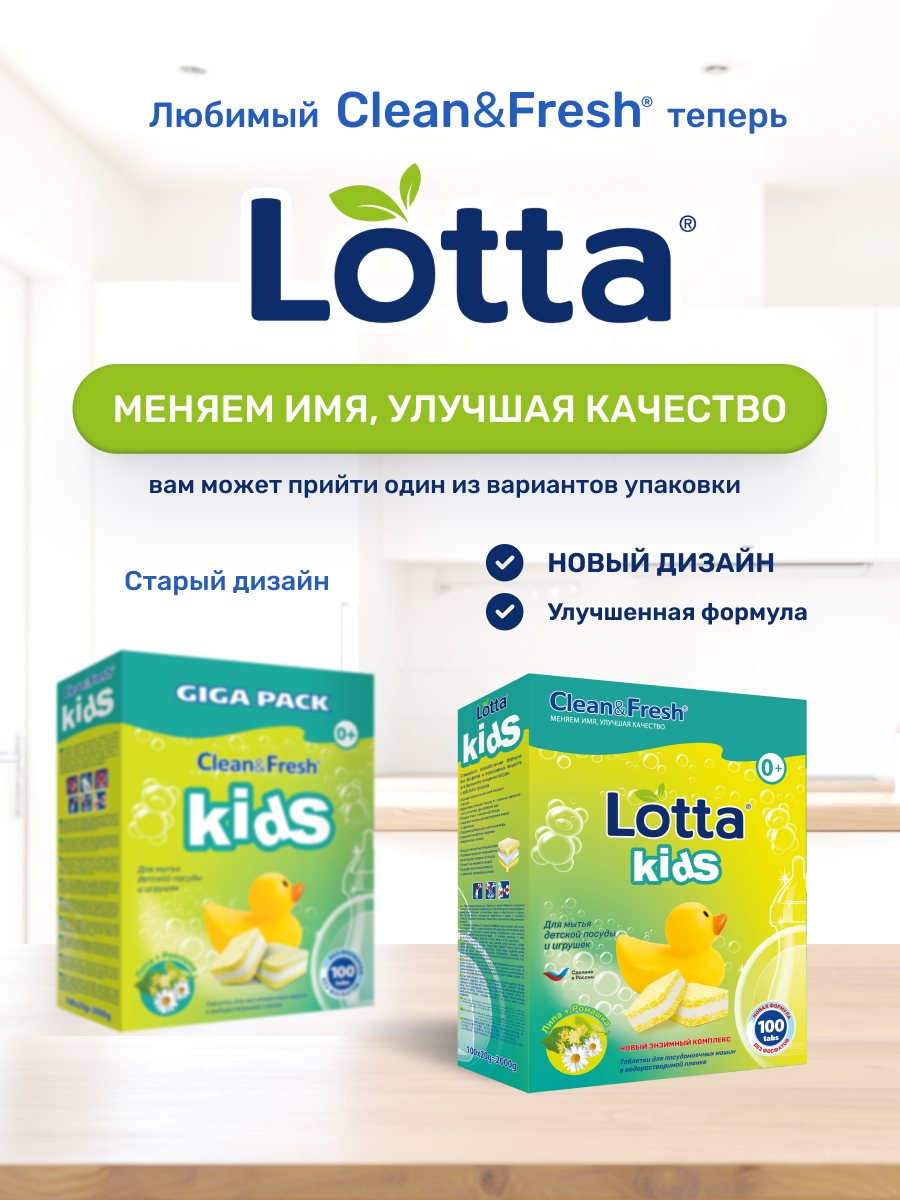 Таблетки для посудомоечных машин Clean and Fresh 100 шт. - фото 2