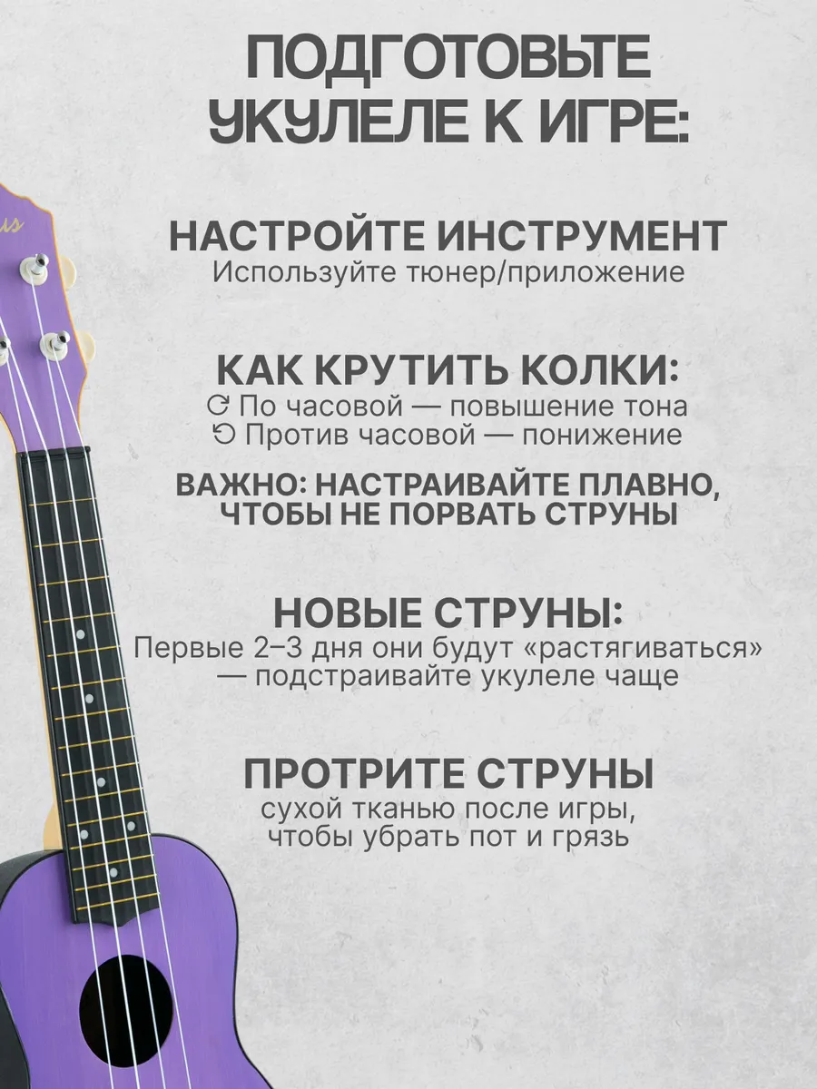 Игрушка музыкальная Terris PLUS 50 VIO укулеле - фото 4