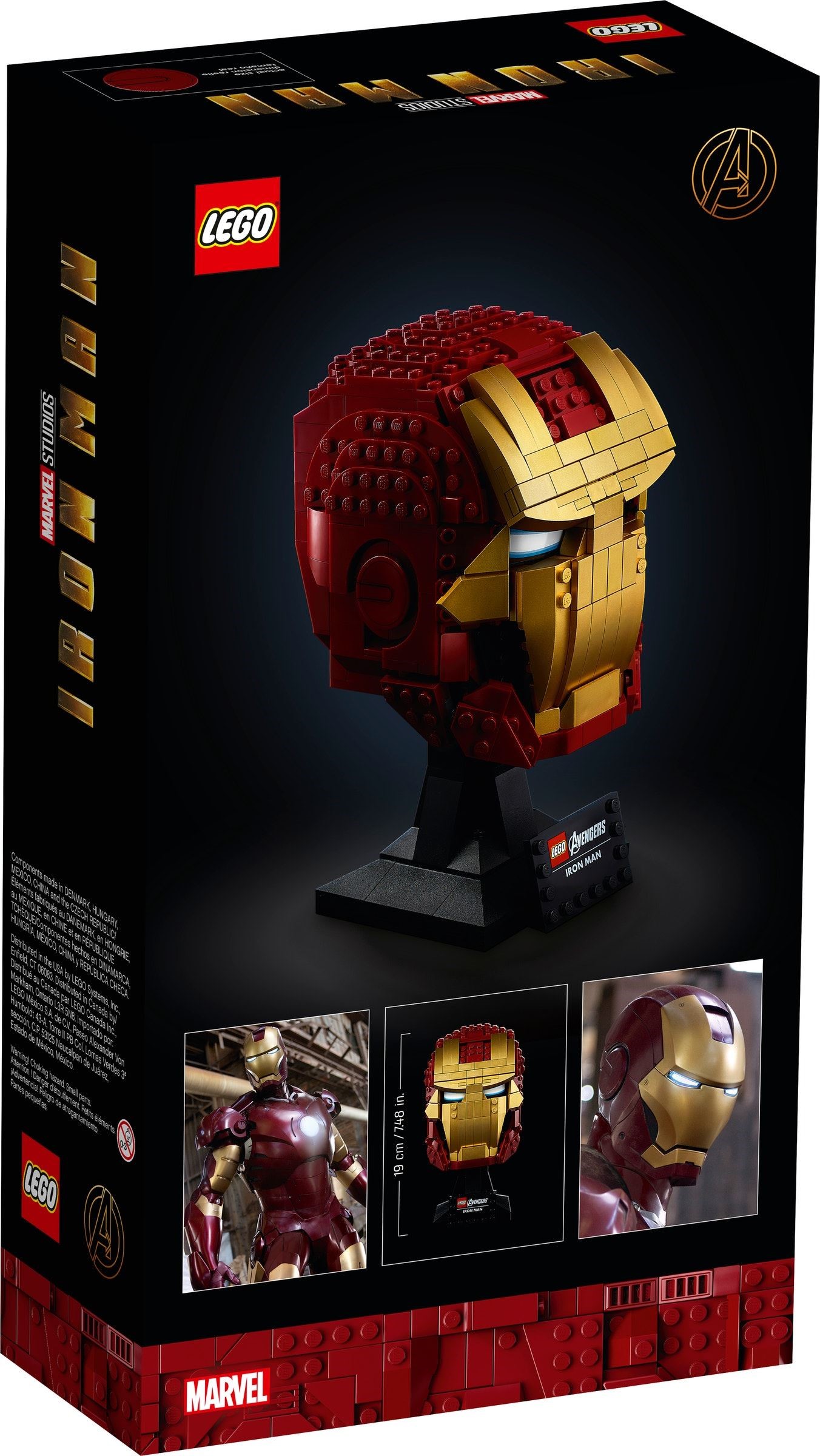 Конструктор LEGO Marvel Super Heroes Шлем Железного Человека 480 дет. - фото 3