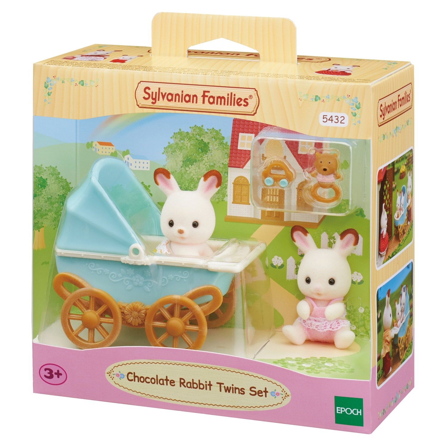 Игровой набор Sylvanian Families Двойняшки в коляске - фото 2