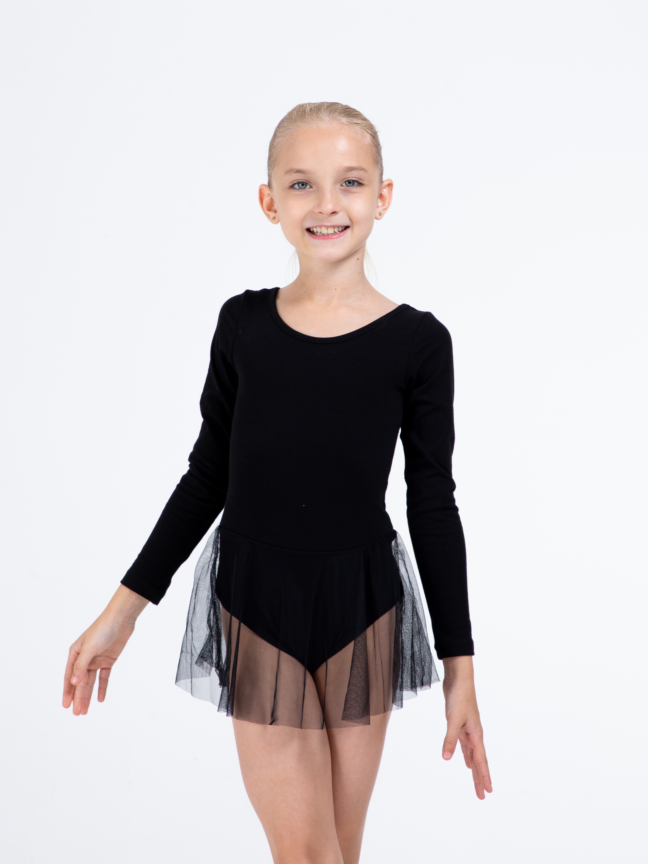 Купальник гимнастический STELLA MODA 26403._черный - фото 5