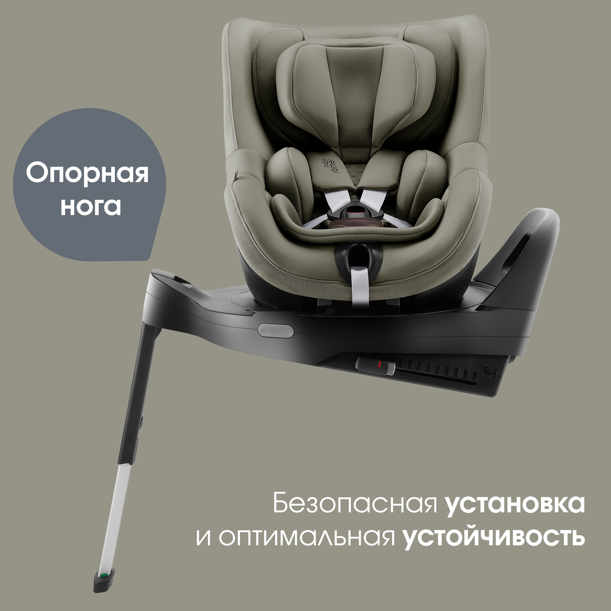 Автокресло Britax Roemer Dualfix Pro Lux Urban Olive 0+ Isofix 0+/1 (0-18 кг) хаки - фото 10