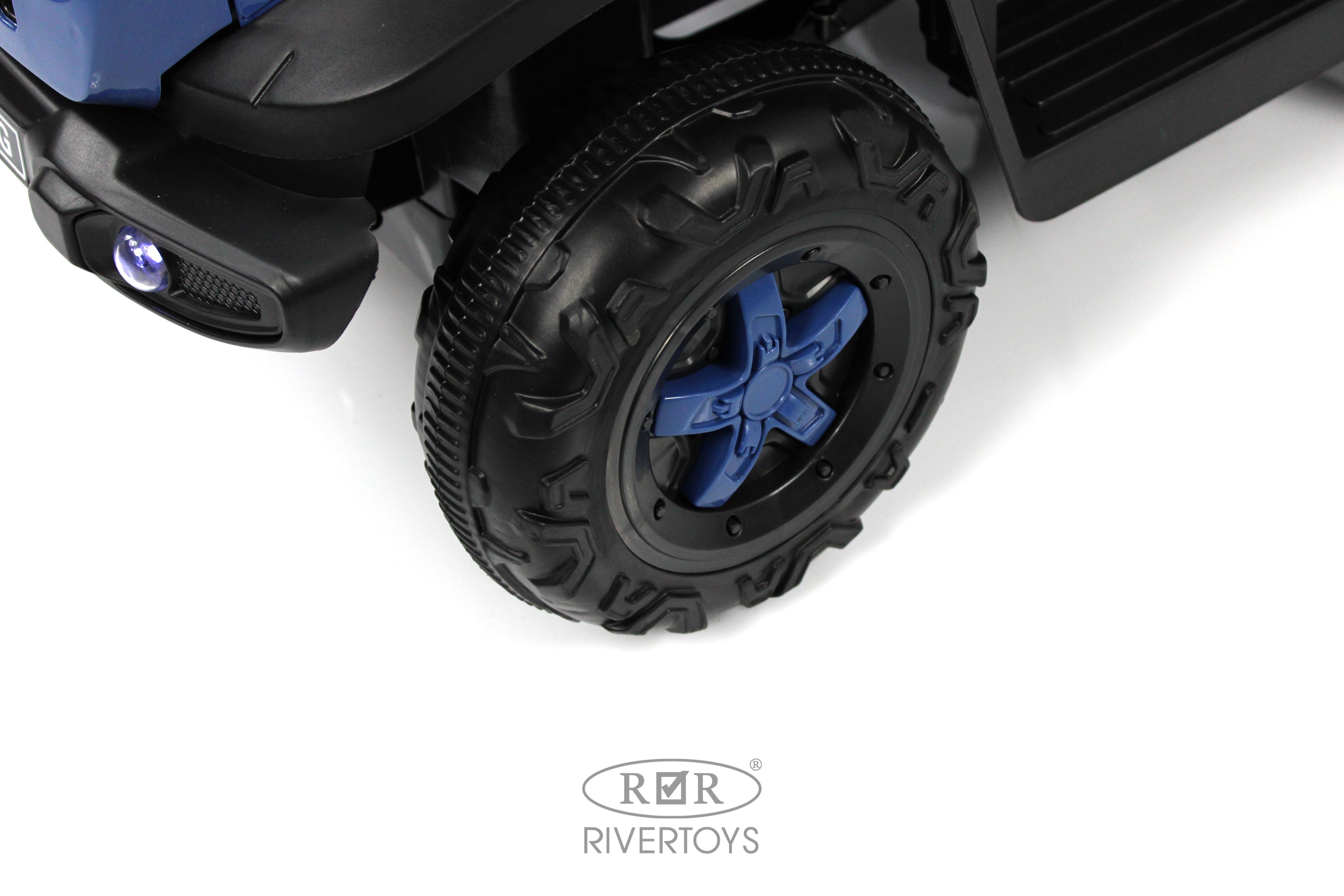 Электромобиль RIVERTOYS G003GG-BLUE С пультом ДУ - фото 6