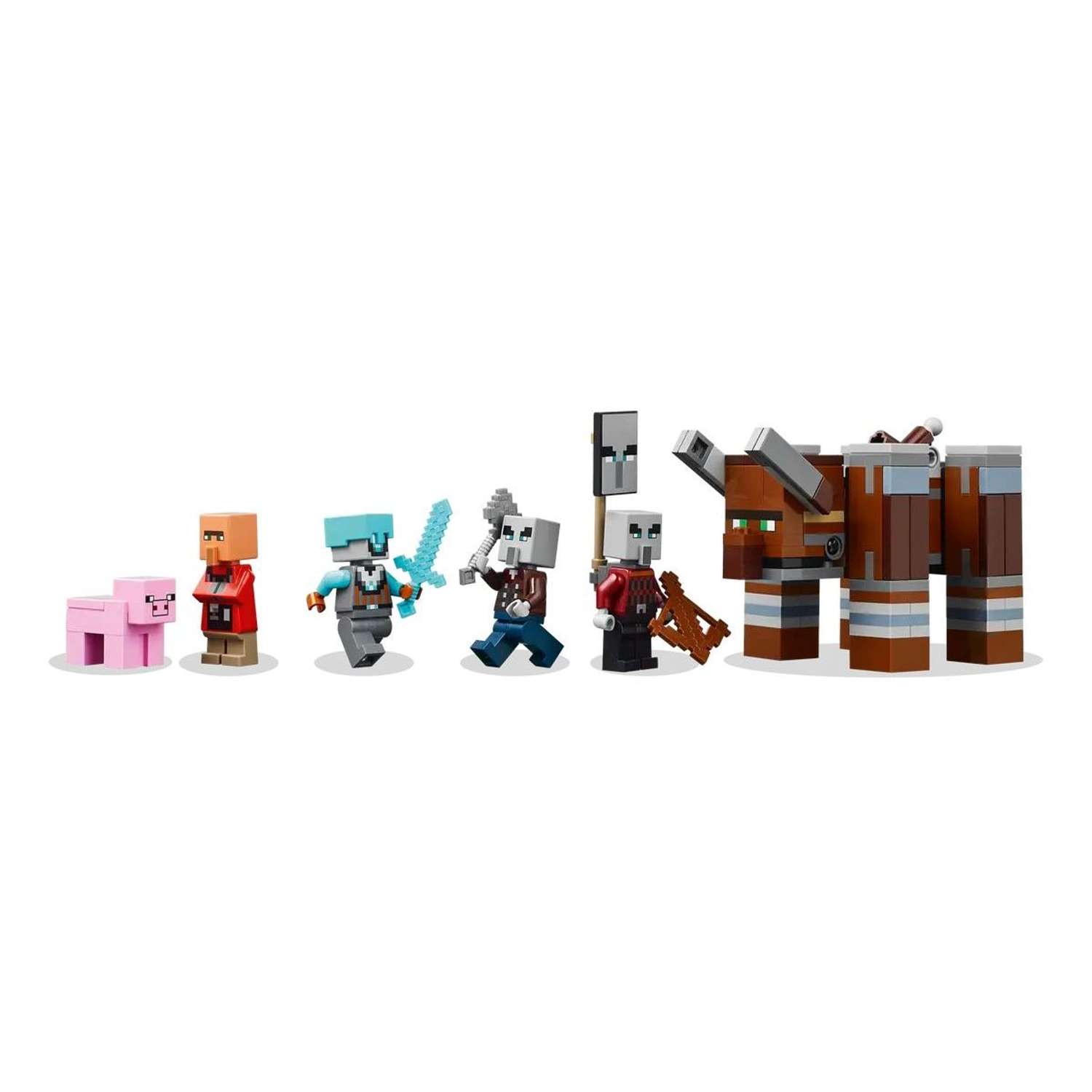 Конструктор LEGO Minecraft Форпост мародеров 665 дет. - фото 6