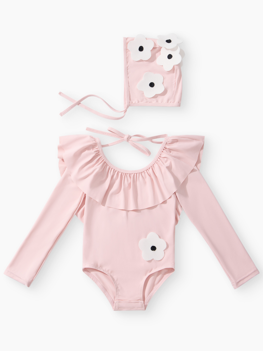 Купальник и шапочка Happy Baby 50714-0_light pink - фото 1