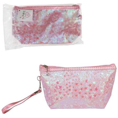 Косметичка LUKKY блестящая Holographic Stars 23,5х 14х 7см
