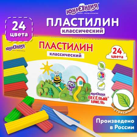 Пластилин Юнландия 24 цв.